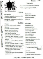 El Pinche menu