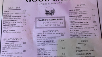 Good Eats Bistro menu