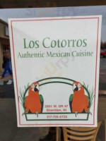 Los Cotorros Mexican menu