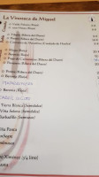 Casa Miguel menu