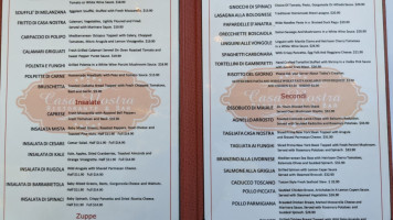 Casa Nostra Westlake Village menu