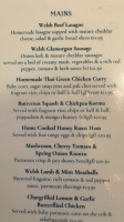 The Sloop Inn menu