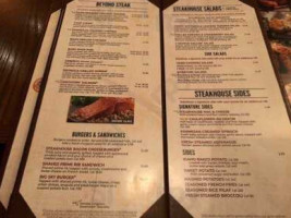 Longhorn Steakhouse menu