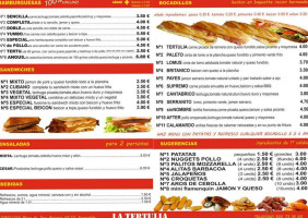 Boka Pizza menu