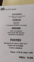 Totsompops menu