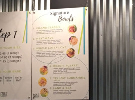 Poké Fresh menu