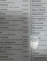 Pizzería Italiana La Rambla menu