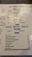 Oh Dessert Cafe menu