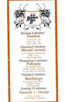 Proeverij Brouwers menu