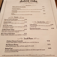 Dulce Vida Latin Bistro menu