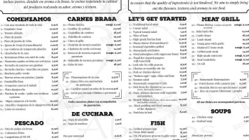 El Molino de los Abuelos menu