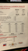 Danny's -b-que menu