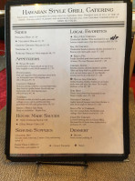 Hawaiian Style Grill menu