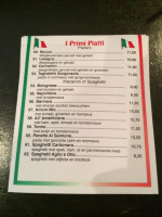 Amore Mio menu