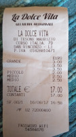 La Dolce Vita menu