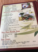 Top Pho menu