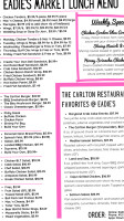 Eadie's Market Catering menu