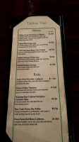 Lanna Thai menu