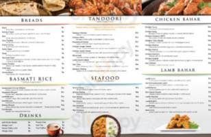 Namaste Cuisine Of India menu