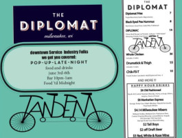 The Diplomat menu