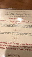 The Blacksburg Tavern menu