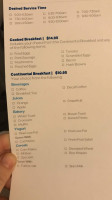 Hilton Knoxville Airport menu