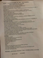 Luniega menu