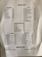 Pho Okc menu