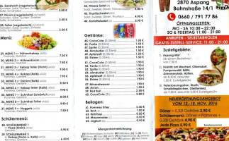 As Kebap Pizza Haus menu