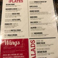 Shore Lanes Bowling Center menu