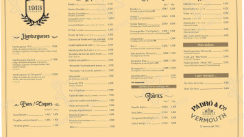 Taverna 1913 menu