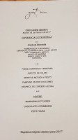 Gaytán menu