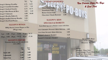 Sleepy's Po-boys outside