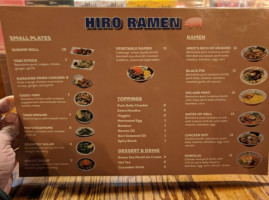 Hiro Ramen menu