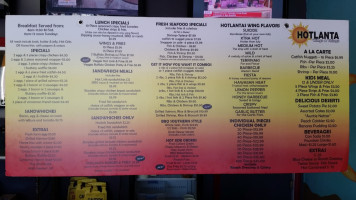 Hotlanta Wings And Things menu