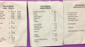 The Crazy Bakery menu