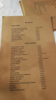 Bar Restaurant Avenida menu