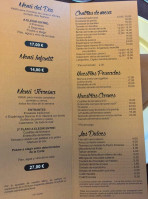 La Virreina menu