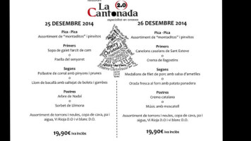 La Cantonada menu