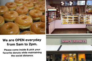 Sam's Donuts food