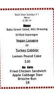 My 2 Cents La menu