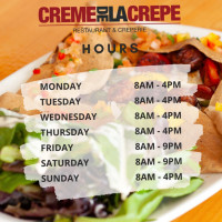 Crème De La Crêpe menu