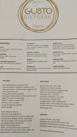 Gusto Ristobar menu