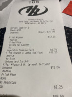 Hibachi Bistro menu