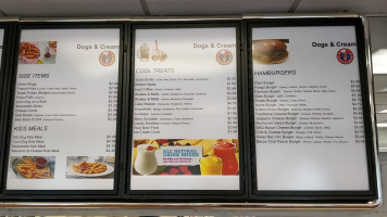 Dog's Cream menu