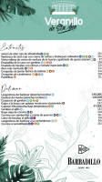 El Veranillo menu