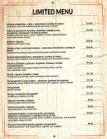 Tatra Haus menu