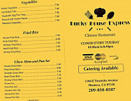 Lucky House Express menu