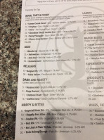 Rapp Brewing Company menu