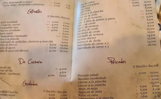 Casa Ita menu